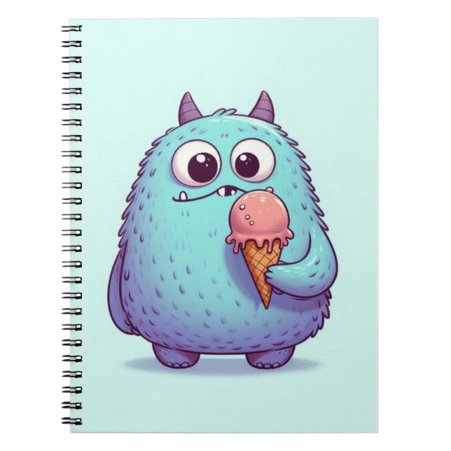 Cuaderno Carnet “Le p’tit monstre gourmand“ (Frente)