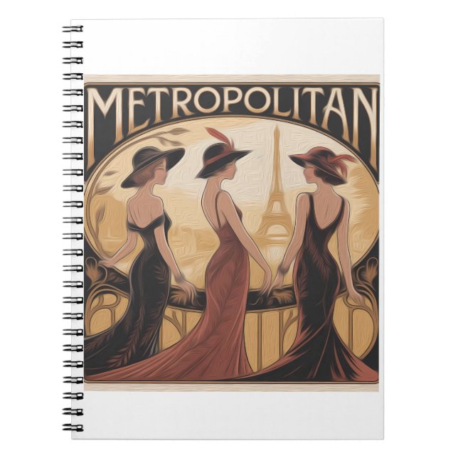 Cuaderno Carnet Metropolitan Art Nouveau (Frente)