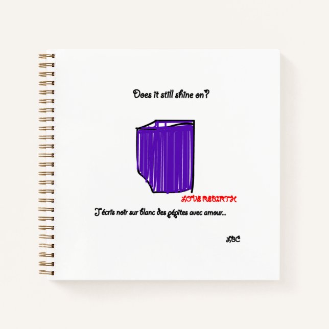 Cuaderno Carnet petit spirales - motif diamand LBC (Anverso)