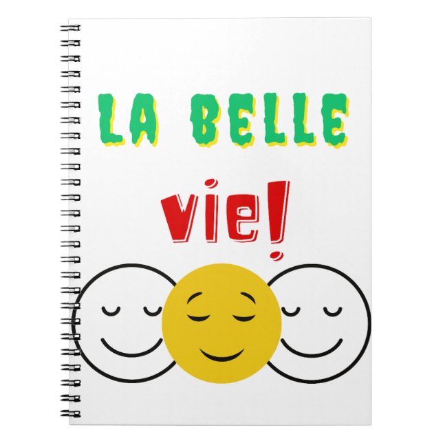 Cuaderno Carnet photo à spirale LA BELLE VIE! (Frente)