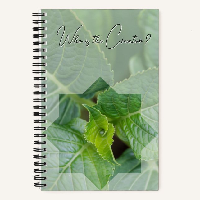Cuaderno Carnet "Qui est le Créateur?" (Anverso)