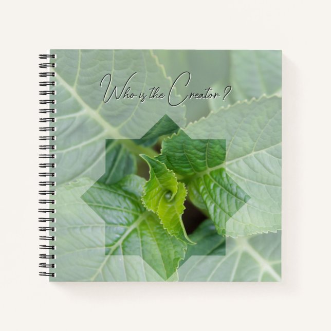 Cuaderno Carnet "Qui est le Créateur?" (Anverso)
