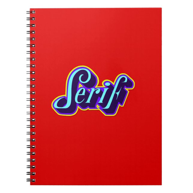 Cuaderno Carnet - Serif (Frente)