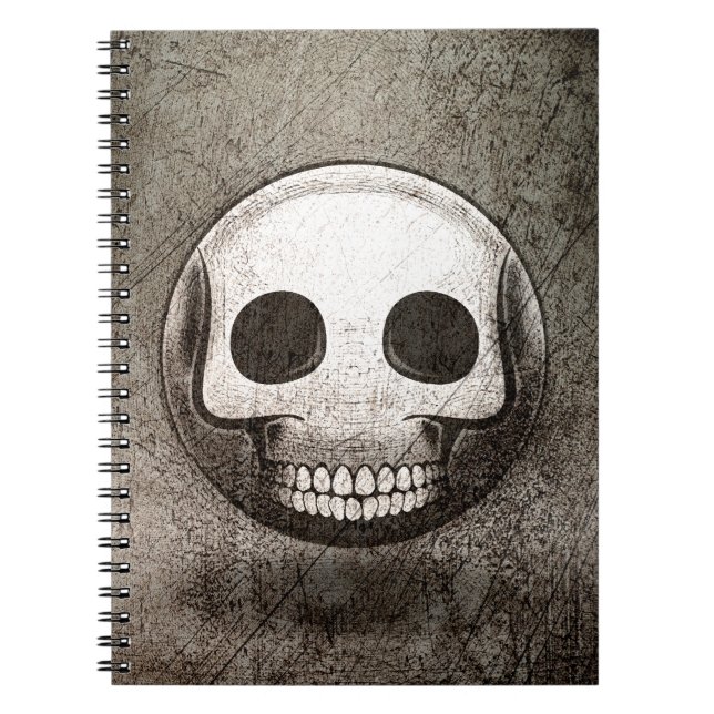 Cuaderno Carnet skullmoji Vintage (Frente)