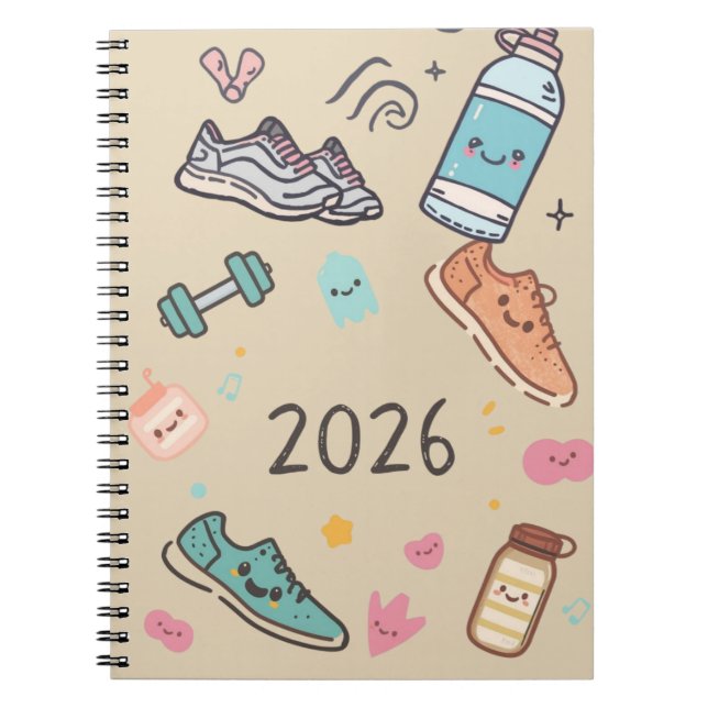 Cuaderno Carnet Sport 2026 – Agenda Sportif Mignon (Frente)