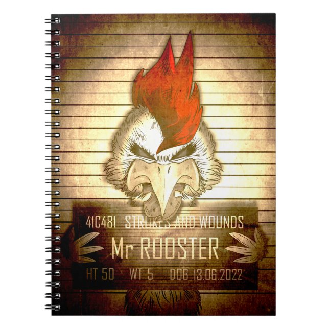 Cuaderno Carnet Sr. Rooster Vintage (Frente)