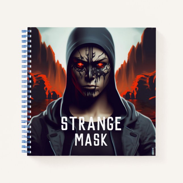 Cuaderno Carnet Strange mask (Anverso)