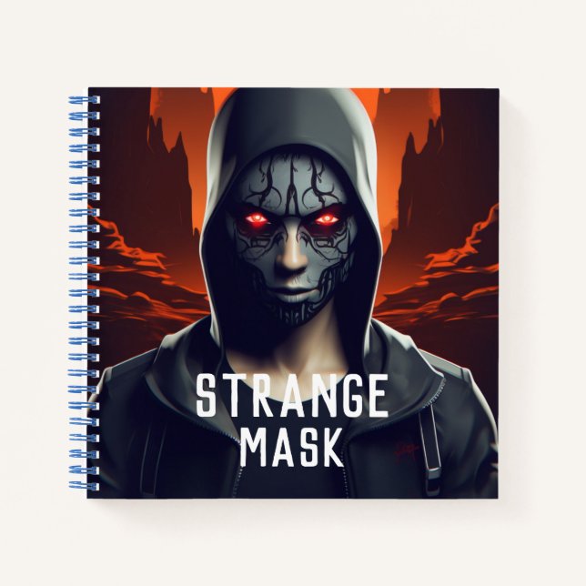 Cuaderno Carnet Strange mask (Anverso)
