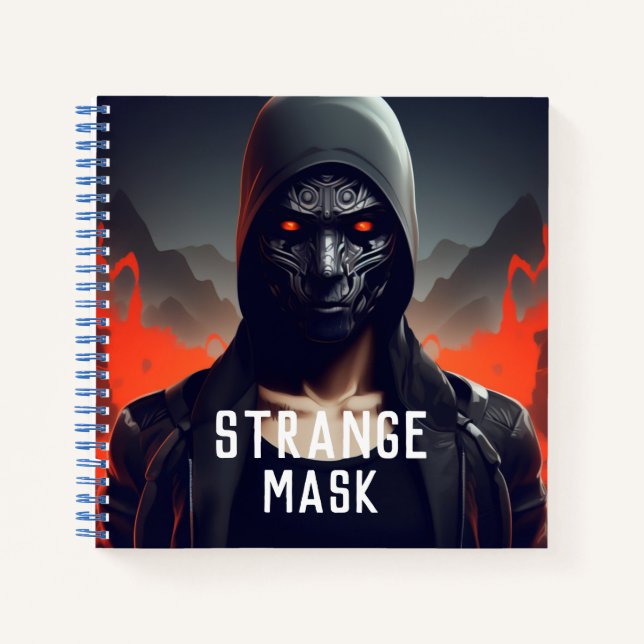 Cuaderno Carnet Strange mask (Anverso)