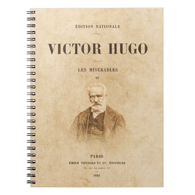 Cuaderno Carnet - Victor Hugo (Frente)