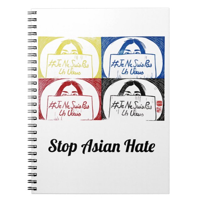 Cuaderno Carnet - Virus Je Ne Suis Pas Un - Detener El Odio (Frente)