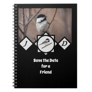 Cuaderno Carolina Adorable Chickadee Monograma Foto