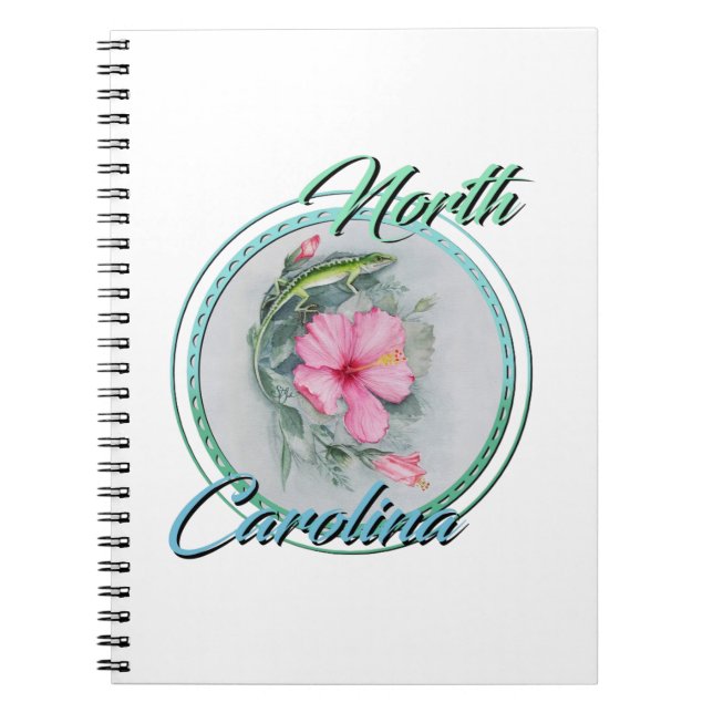 Cuaderno Carolina Anole & Hibiscus (Frente)