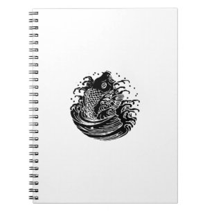 Cuaderno carpa con agua