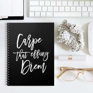 Cuaderno Carpe Aquel Effing Diem Hand Lettered Cote