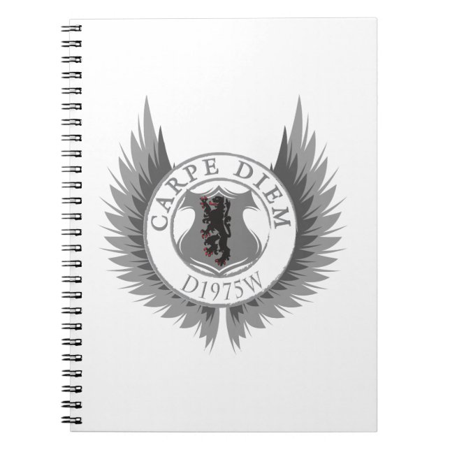 Cuaderno Carpe Diem con Escudo, Wings y Lyon (Frente)