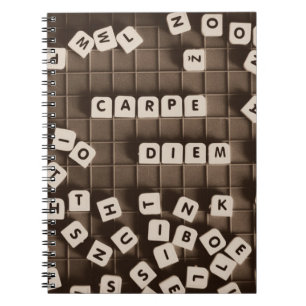 Cuaderno Carpe Diem Scrambled Letter Tiles
