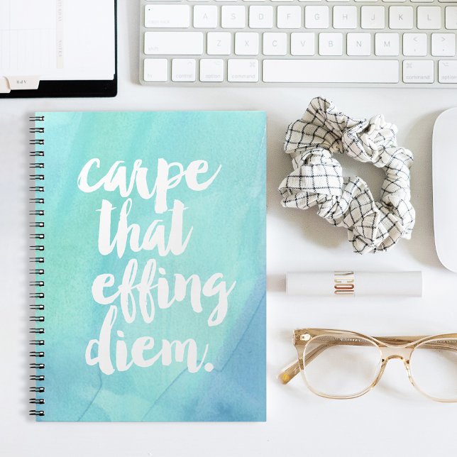 Cuaderno Carpe Ese Diem De Effing | Aqua (Subido por el creador)