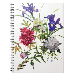Cuaderno Carpeta de archivo de flor decorativa de bonito