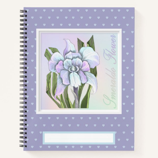 Cuaderno Carpeta de bolsillo de flor Smeraldo (Anverso)