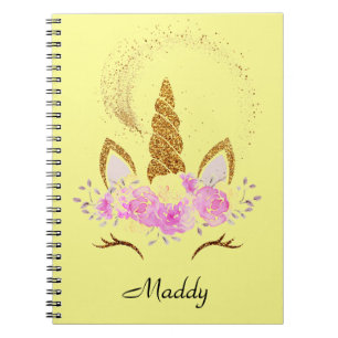 CUADERNO CARPETA DE BOLSILLO DE UNICORNIO ROSA