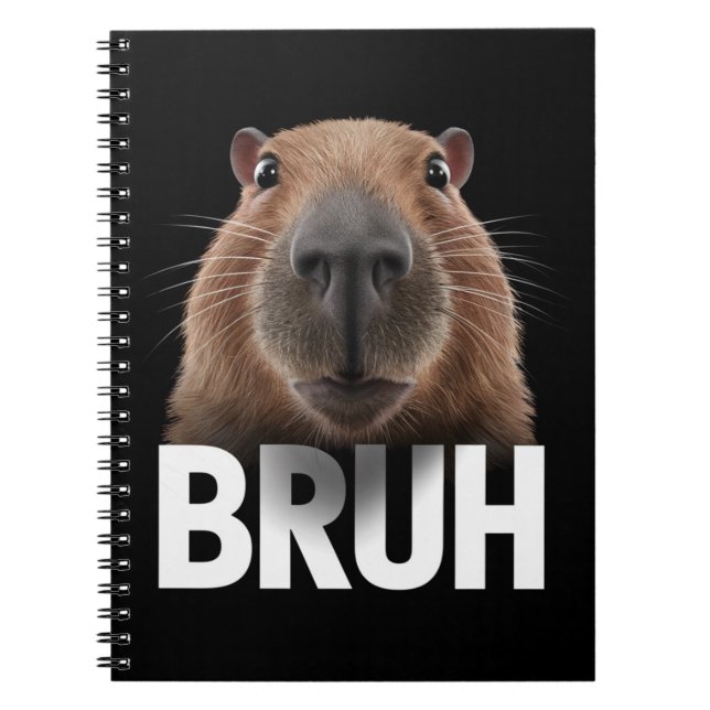 Cuaderno Carpincho Divertido Bruh  (Frente)