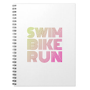 Cuaderno Carrera en bicicleta de natación, Triatlón