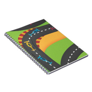Cuaderno carreras coches grand+prix automoviles transporte 