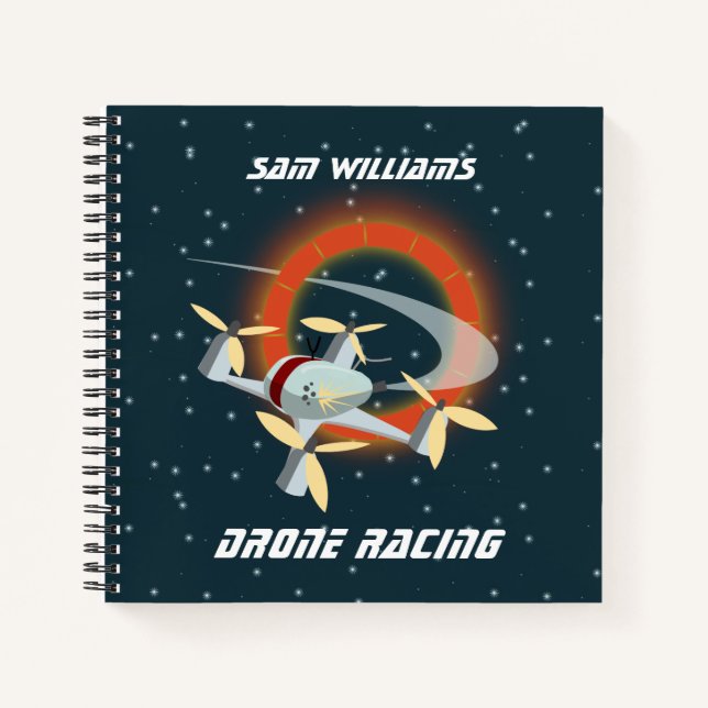 Cuaderno Carreras de drones (Anverso)
