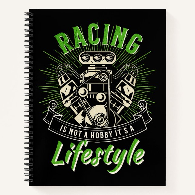 Cuaderno Carreras no es un hobby es un estilo de vida (Anverso)