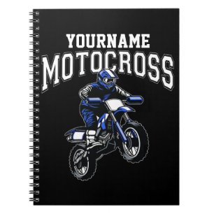 Cuaderno Carreras personalizada de moto-cruz sucia para cic