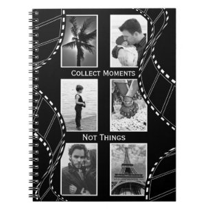 Cuaderno Carrete de película en blanco y negro personalizad