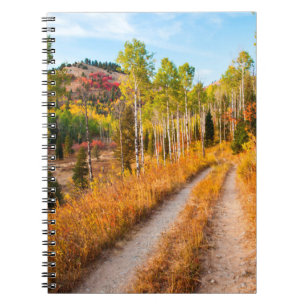 Cuaderno Carretera a través de colores de otoño