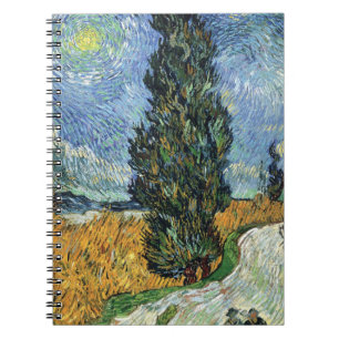 Cuaderno Carretera con Cipreses Impresionismo Van Gogh