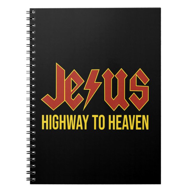 Cuaderno Carretera Jesús Al Cielo Cristiano Regalo Camiseta (Frente)