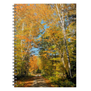 Cuaderno Carretera rural Colores otoñales New Hampshire
