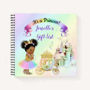 Cuaderno Carrito del castillo de princesas arcoiris mágico