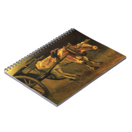 Cuaderno Carro con ox rojo y blanco (Vincent van Gogh)