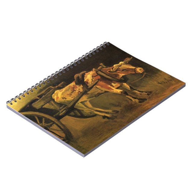 Cuaderno Carro con ox rojo y blanco (Vincent van Gogh) (Lado Izquierdo)