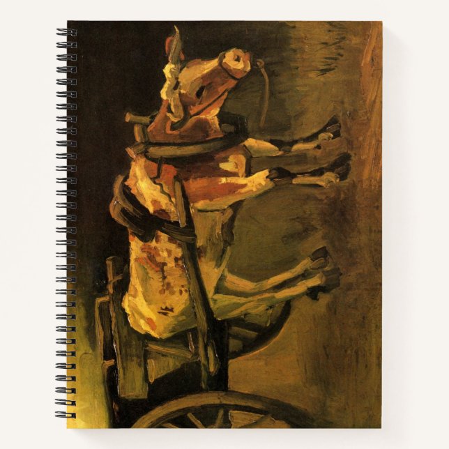 Cuaderno Carro con ox rojo y blanco (Vincent van Gogh) (Anverso)