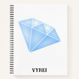 Cuaderno Carro de brillantes diamantes azules