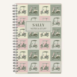 Cuaderno Carro de golf personalizado