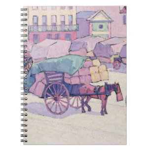 Cuaderno Carros del heno, mercado del Cumberland (aceite en