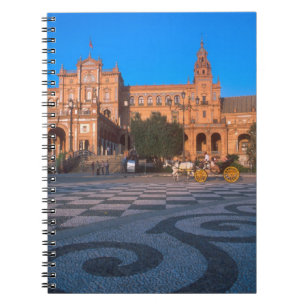 Cuaderno Carruaje de caballos en la Plaza de España en