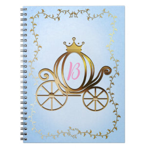 Cuaderno Carruaje de la Princesa Dorada Cuento Azul Persona