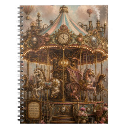 Cuaderno Carrusel caprichoso de Steampunk