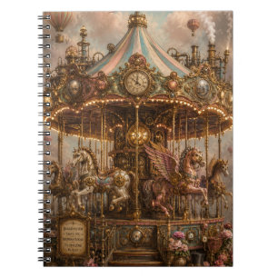 Cuaderno Carrusel caprichoso de Steampunk