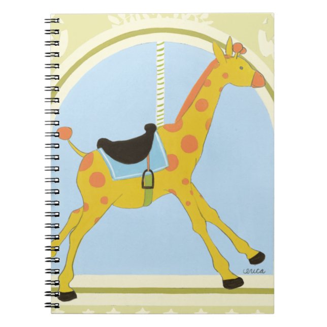 Cuaderno Carrusel Giraffe por June Erica Vess (Frente)