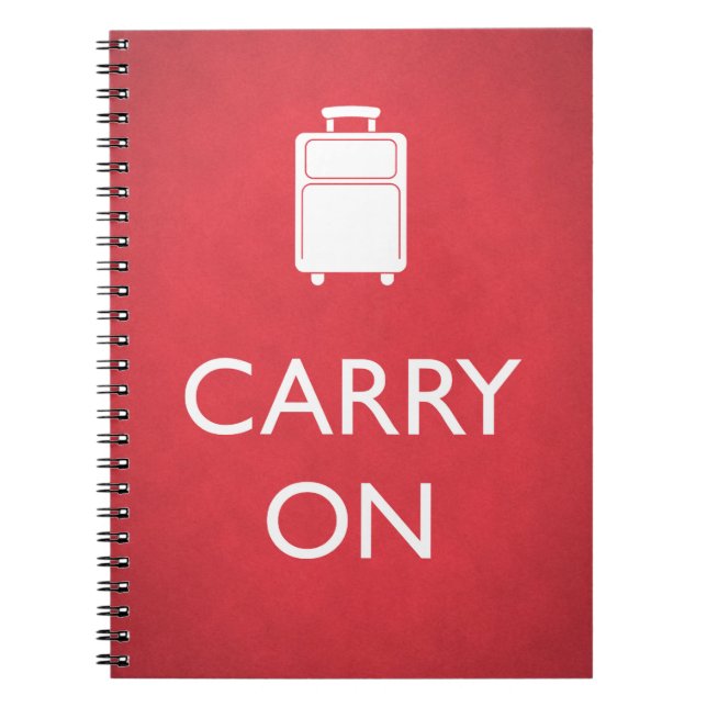 Cuaderno CARRY ON - Equipaje - Funny Red (Frente)