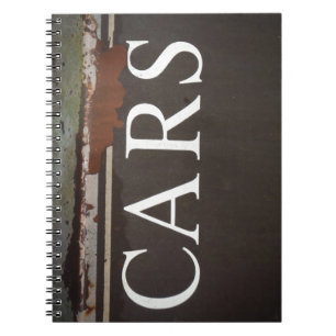 Cuaderno CARS Camión de remolque Rótulo de coches de época